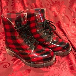 Dirty Laundry Lumberjack Pattern Boots